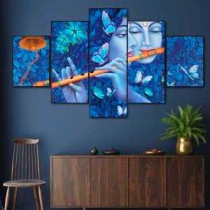 Set Of Five Framed Digital Wall Painting