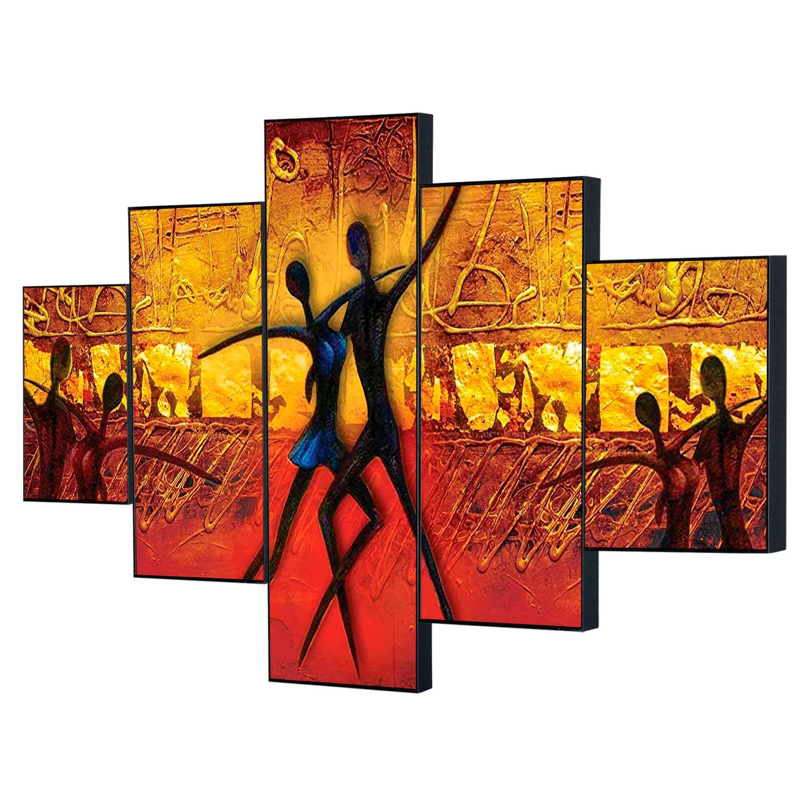 Set Of Five Framed Digital Wall Painting - Image 4