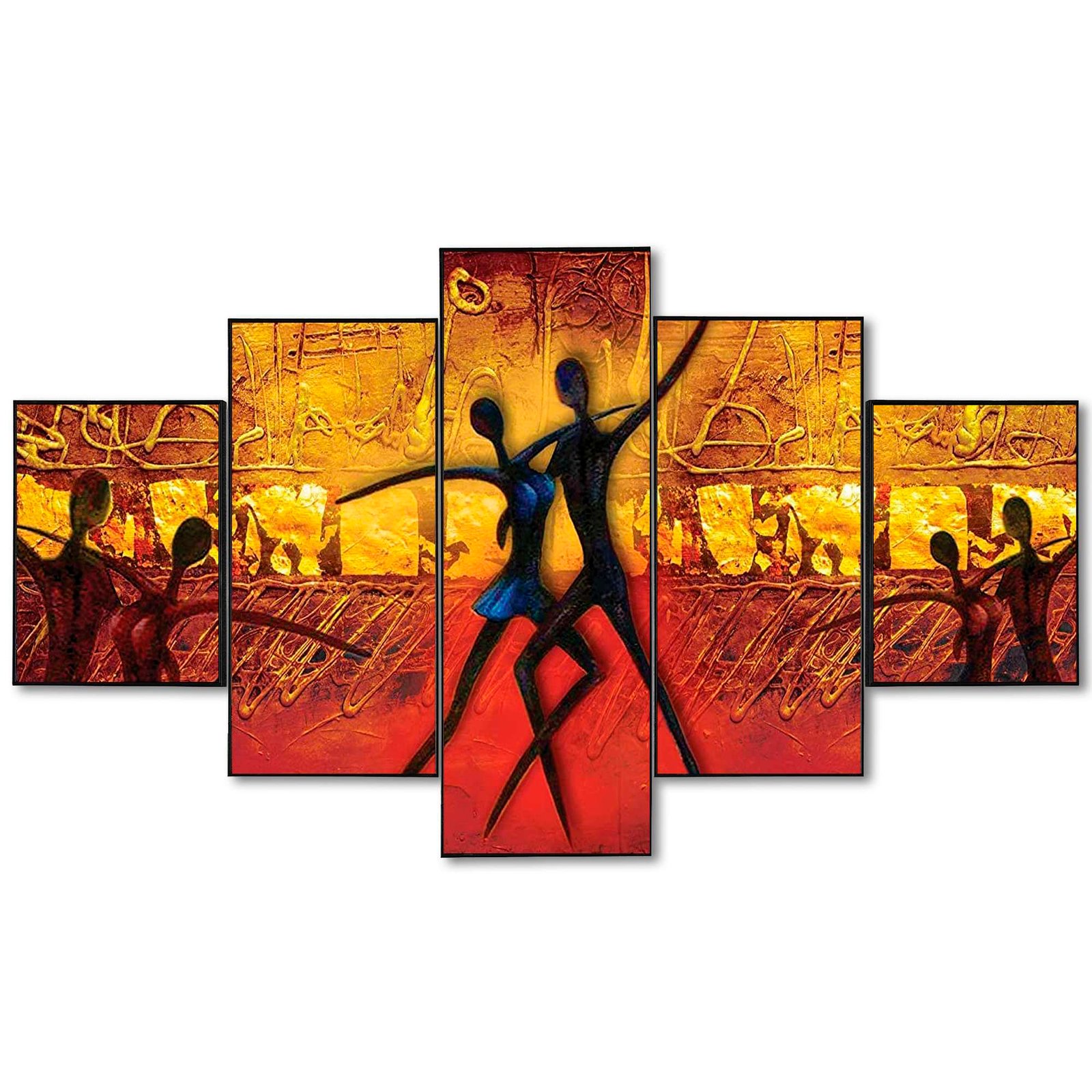 Set Of Five Framed Digital Wall Painting - Image 3