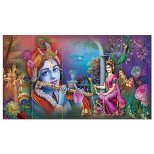 Set Of 5 Wooden Framed Wall Paintings