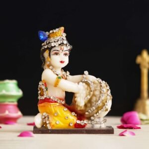 Lord Krishna Idol Makhan Chor Statue Gift Showpiece?