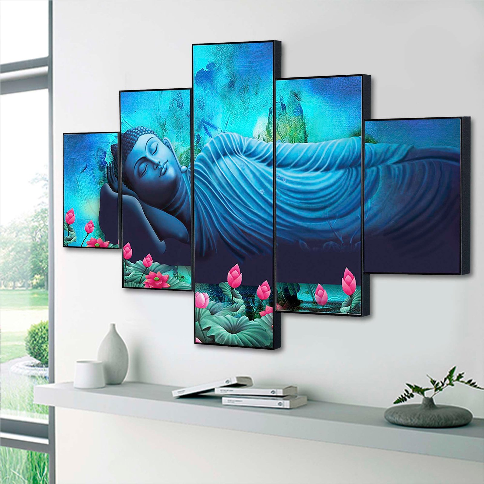 Set Of Five Framed Digital Wall Painting - Image 3