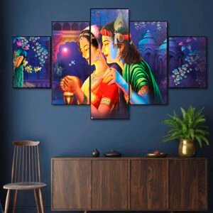Set Of Five Framed Digital Wall Painting