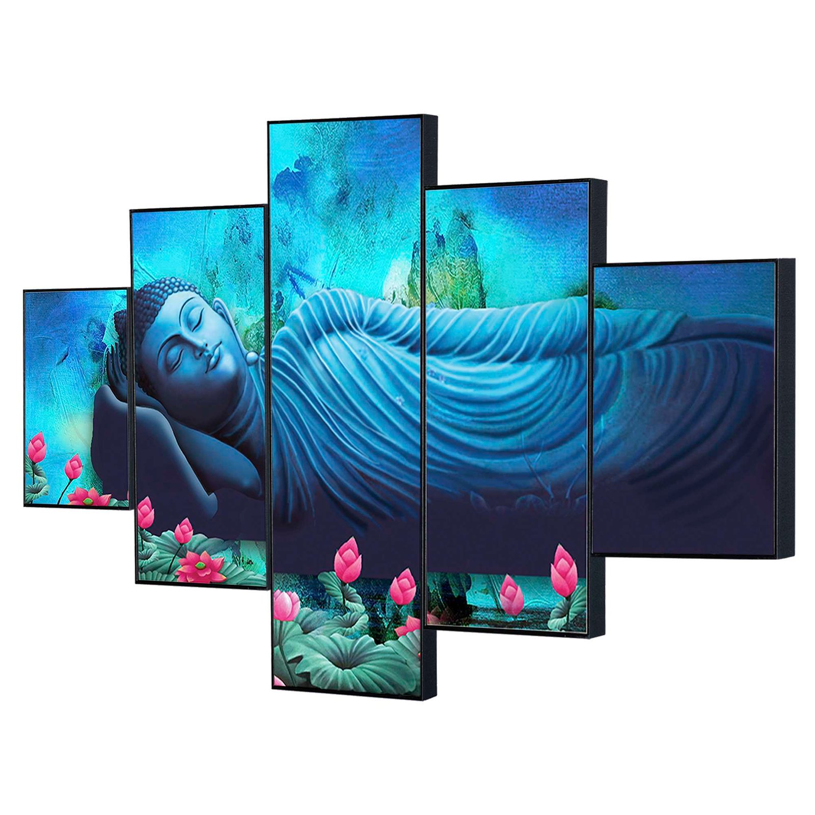 Set Of Five Framed Digital Wall Painting - Image 4
