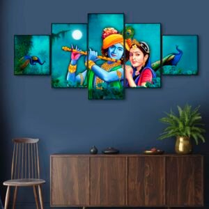 Set Of Five Framed Digital Wall Painting