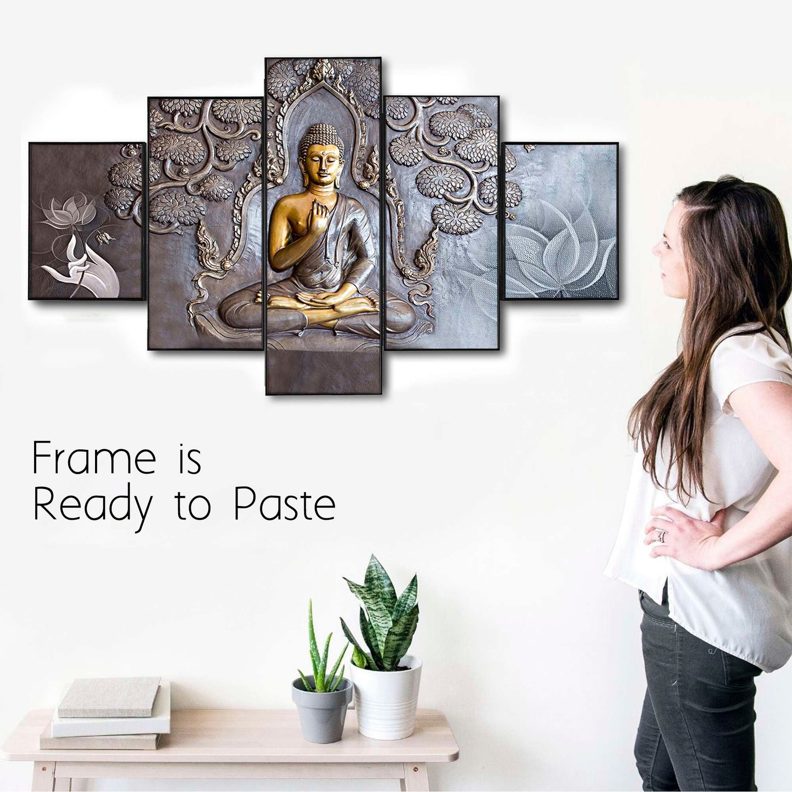 Set Of Five Framed Digital Wall Painting - Image 4