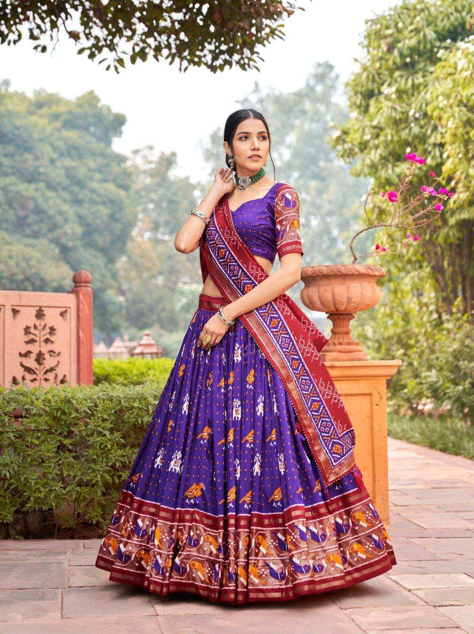 Women's Traditional Print Lehenga Choli Set with Bandhani Dupatta ? Festive & Navratri Wear - Image 10