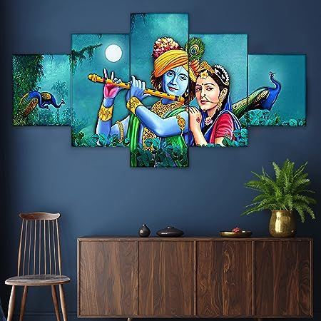 Set of Five Wall Painting for Home Decoration, Paintings for Living Room, 3D Scenery for Bedroom Wall with Frames Big Size (75 X 43 CM) k6 - Image 2