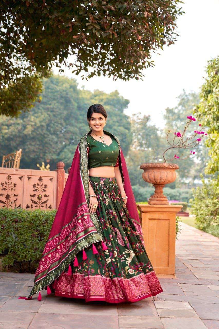 Women's Ethnic Print Lehenga Choli Set with Tassel Dupatta ? Perfect for Festivals & Functions - Image 2