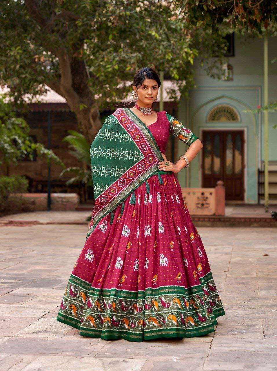 Women's Traditional Print Lehenga Choli Set with Bandhani Dupatta ? Festive & Navratri Wear - Image 8