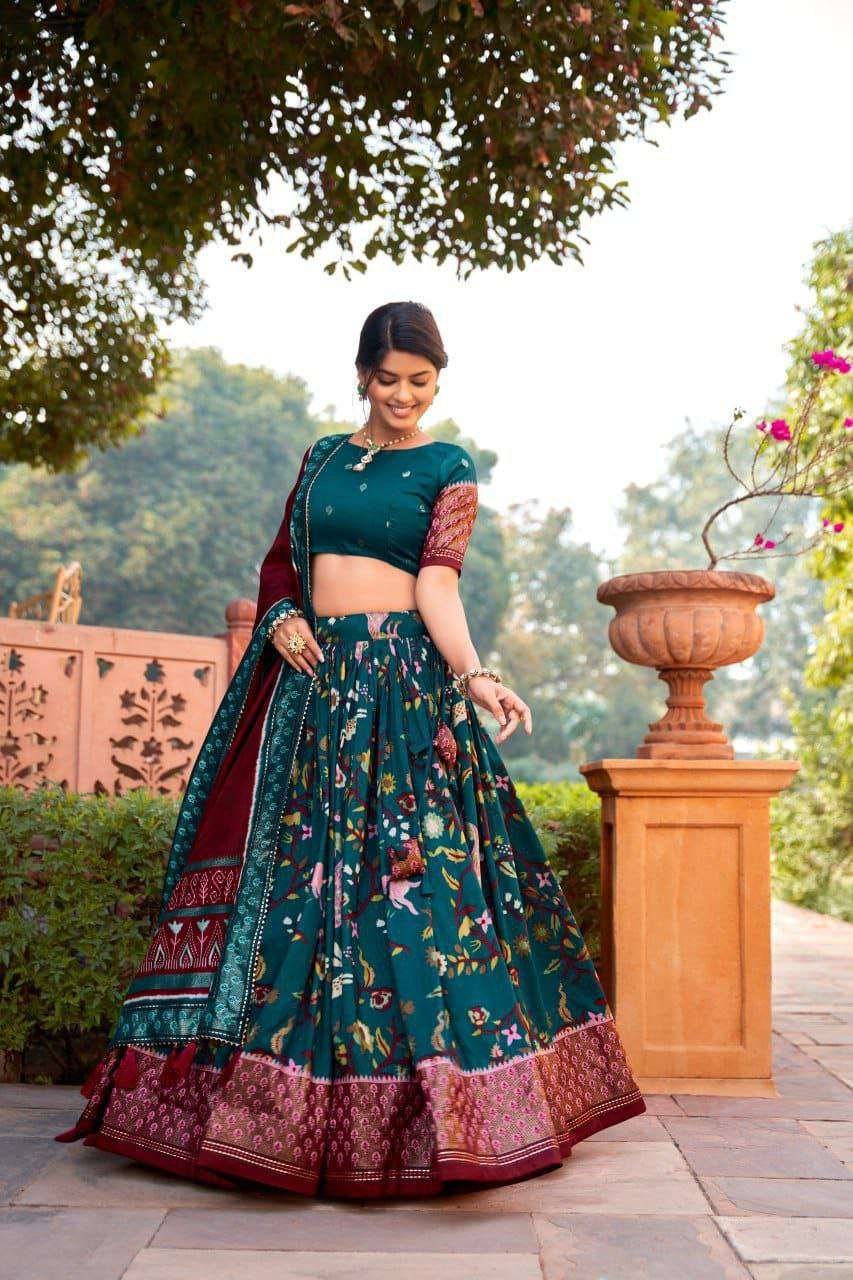 Women's Ethnic Print Lehenga Choli Set with Tassel Dupatta ? Perfect for Festivals & Functions - Image 6