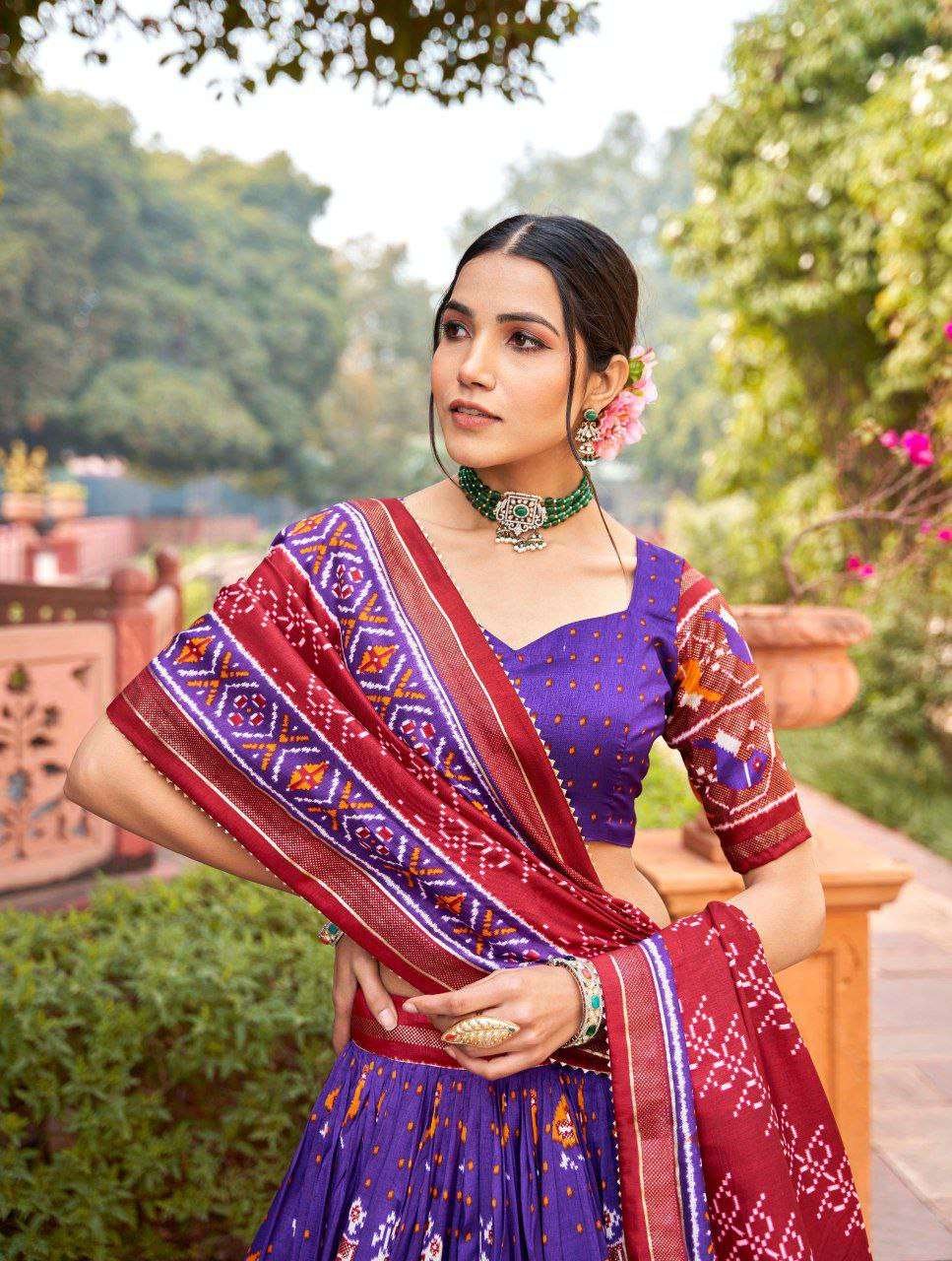Women's Traditional Print Lehenga Choli Set with Bandhani Dupatta ? Festive & Navratri Wear - Image 12
