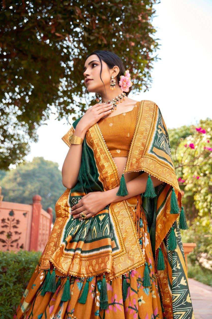 Women's Ethnic Print Lehenga Choli Set with Tassel Dupatta ? Perfect for Festivals & Functions - Image 3