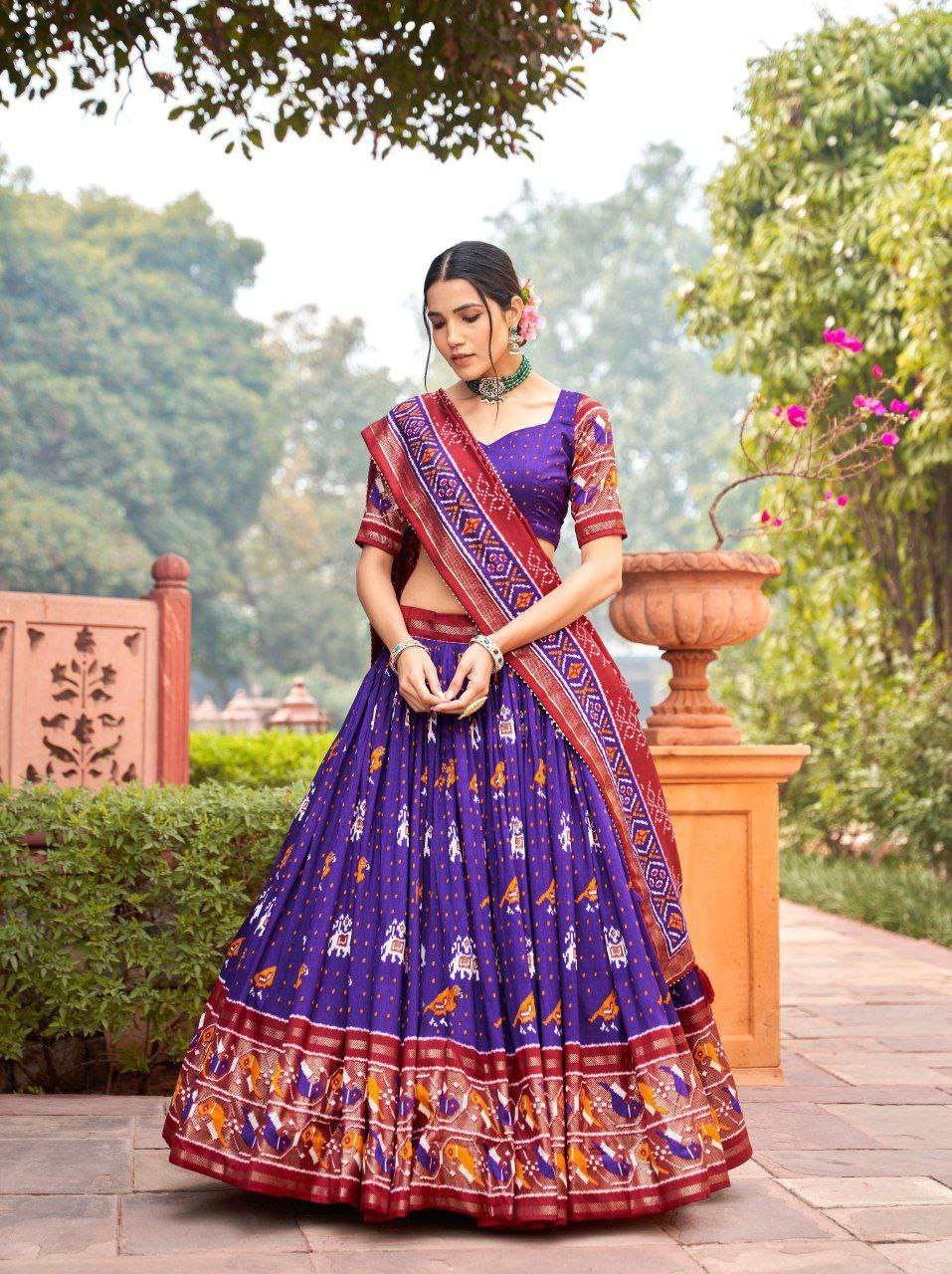 Women's Traditional Print Lehenga Choli Set with Bandhani Dupatta ? Festive & Navratri Wear - Image 9