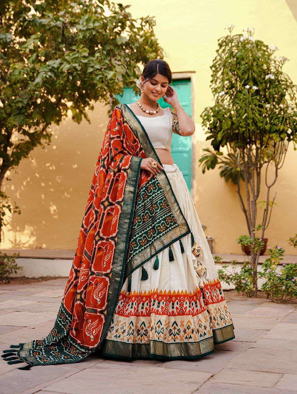 Women's Ethnic Print Lehenga Choli Set with Patola Design Dupatta ? Festive & Cultural Wear - Image 3