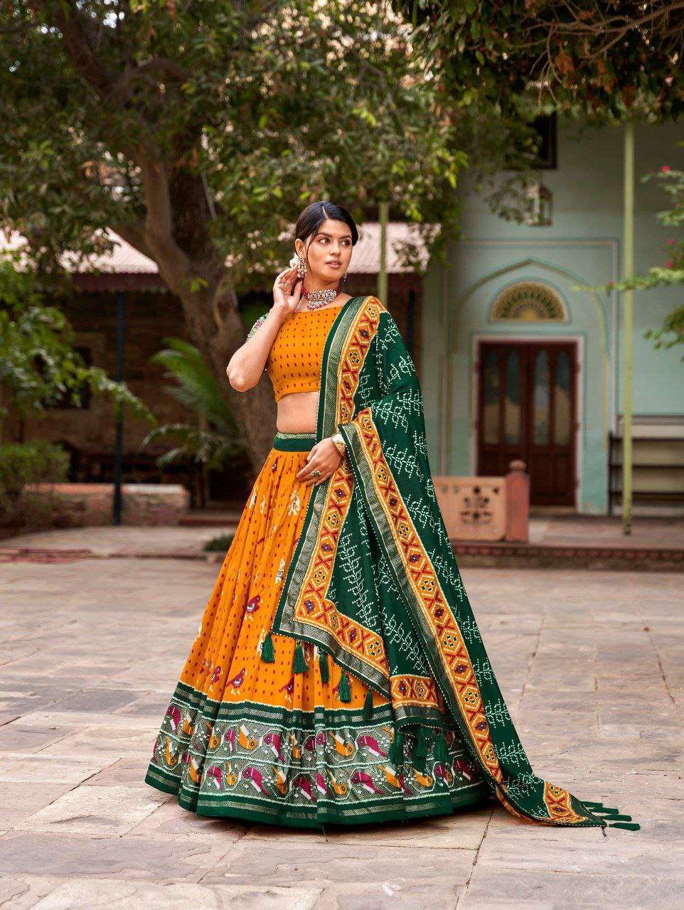 Women's Traditional Print Lehenga Choli Set with Bandhani Dupatta ? Festive & Navratri Wear - Image 2